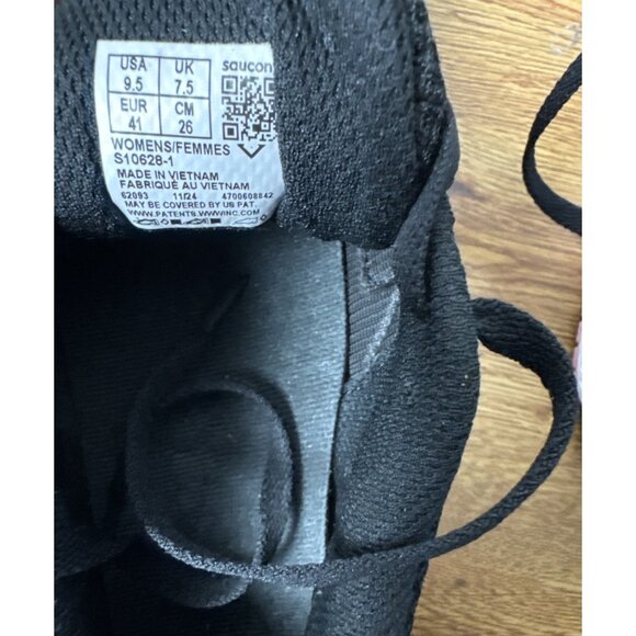 Saucony Cohesion 14 Black/Pink Athletic Running Shoes Sneakers Women's Size 9.5 - Picture 6 of 7